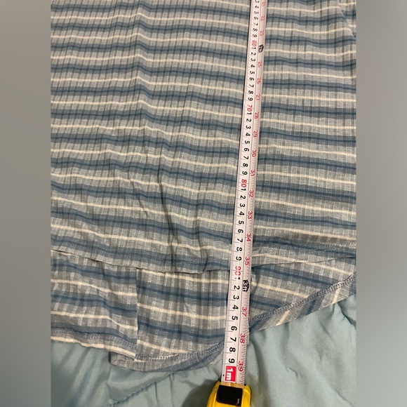 LuLaRoe Blue and White A-Line Midi Dress - Picture 8 of 11